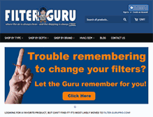 Tablet Screenshot of filter-guru.com